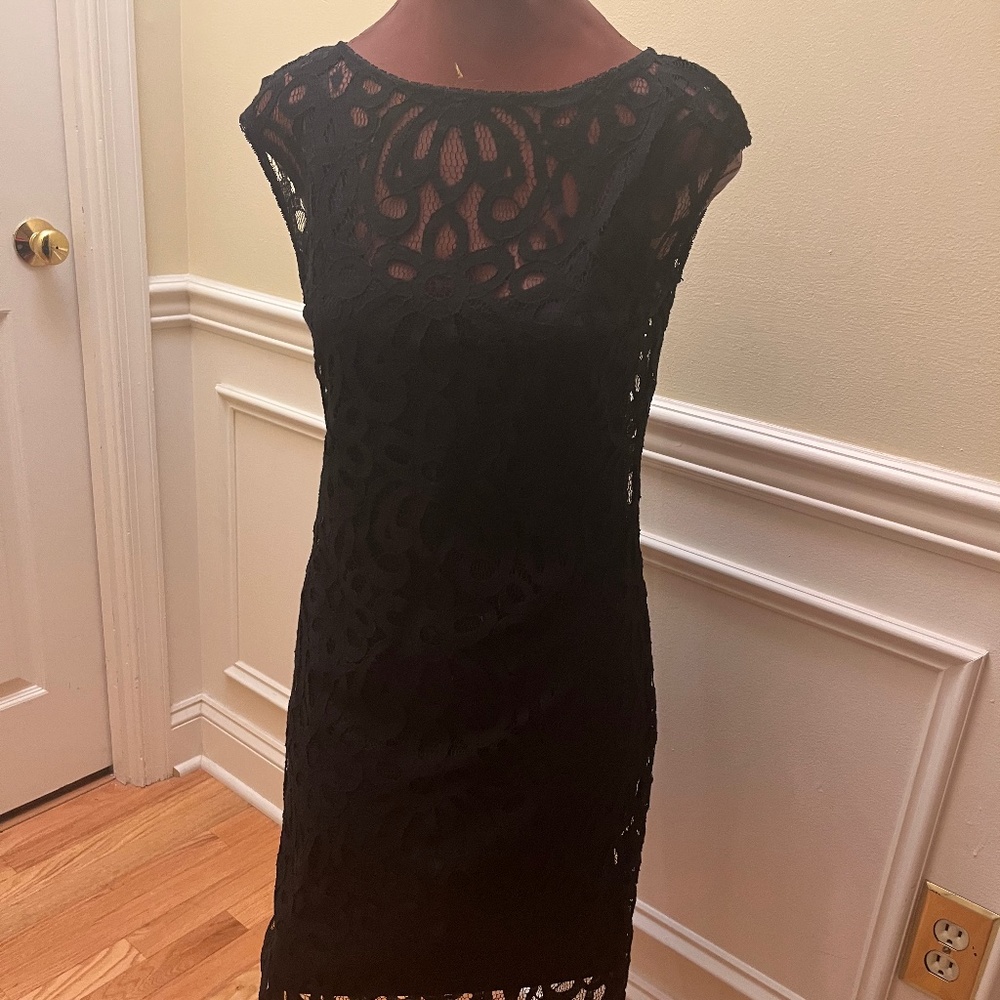 Black lace dress